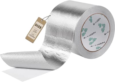 Dikke Aluminium Plakband 100 mm x 20 m, Waterdicht en Warmtebestendig voor Sealing en Reparatie van Diverse Materialen