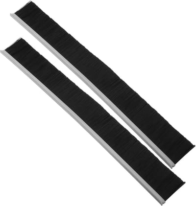 Brievenbusborstel Set - Tochtwering Borstelstrip - Brievenbus Afdichting - Waterbestendig Nylon - 30cm Lengte - Zwart