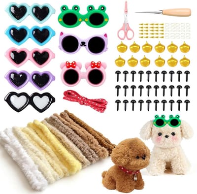 Creatieve Chenille Pijpenragers voor Knutselen, 8 Kleuren, 15 mm x 1 m, DIY Set voor Kinderen, Dieren en Poppen Maken
