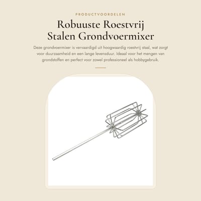 Dailygoods - Robuuste Roestvrij Stalen Grondvoermixer met 11 Messen