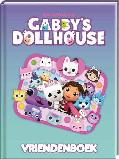 DreamWorks Gabby’s Dollhouse – Vriendenboek – 80 pagina’s – Hardcover – Invulboekje voor Kinderen