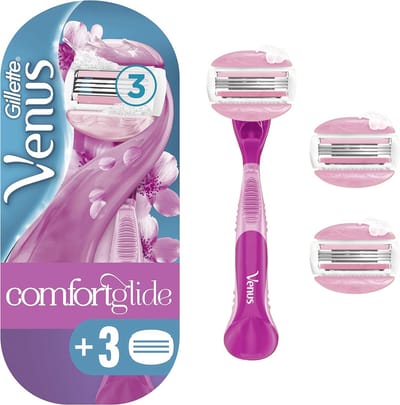 ComfortGlide Spa Breeze Scheermes voor vrouwen met 3 scheermesjes - Ideaal voor een zachte en comfortabele scheerervaring