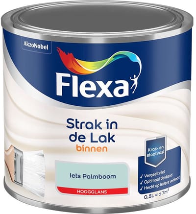 Flexa - Strak In De Lak Binnenlak Hoogglans - Iets Palmboom - Mengverf - 500 Ml