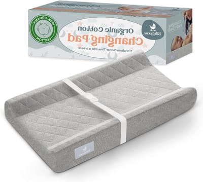 Baby Verschoonmat - Baby Mat - Baby Verzorgen - Waterdichte Bescherming - 42 x 17 cm - Grijs