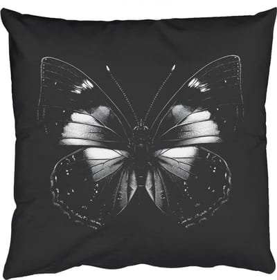 Sierkussens - Kussentjes Woonkamer - 50x50 cm - Vlinder - Grijs - Mysterieus
