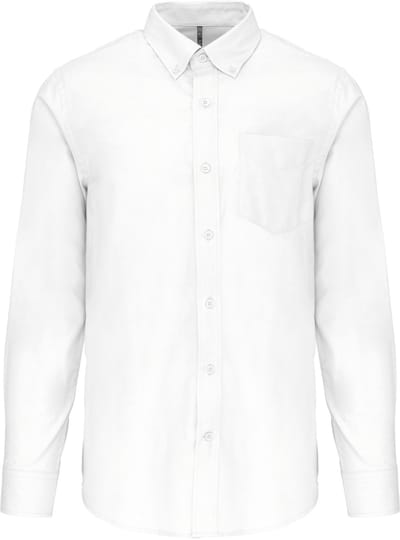 Kariban Heren Oxford overhemd lange mouwen K533 - White - 3XL