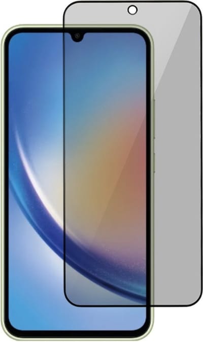 Coverup Screen Protector - Geschikt voor Samsung Galaxy A35 Screen Protector - Coverup Privacy Tempered Glass - Transparant