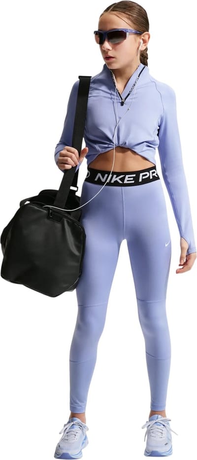 Nike Pro Dri-FIT Sportlegging - Light Thistle/Black - Maat S (128-137) - Kids