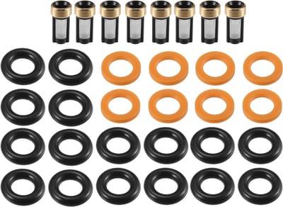 O-ring reparatieset voor brandstofinjectoren - 8 sets NBR rubber zwart voor Dodge Dakota 2002, auto-onderdelen en afdichtingen