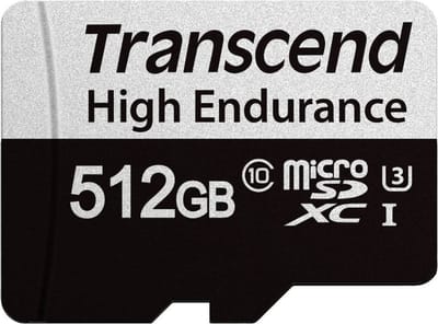 Transcend USD350V microSD-kaart Retail 512 GB UHS-I, Class 10, v30 Video Speed Class
