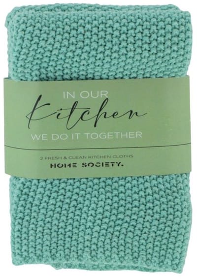 Home Society Vaatdoek 2 stuks Licht Groen