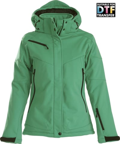 Printer SOFTSHELL JACKET SKELETON LADY 2261041 - Frisgroen - L