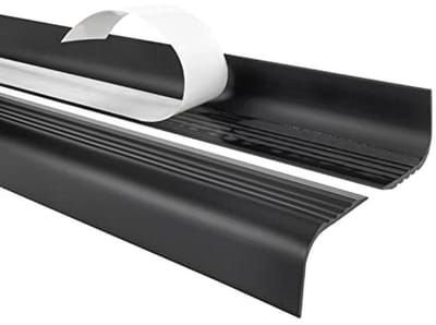 Zelfklevend PVC Traprandprofiel 52x40mm - Zwart - 150cm