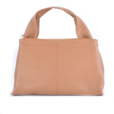 Giuliano lederen handtas Lyra - Dames - Made in Italy - Cognac