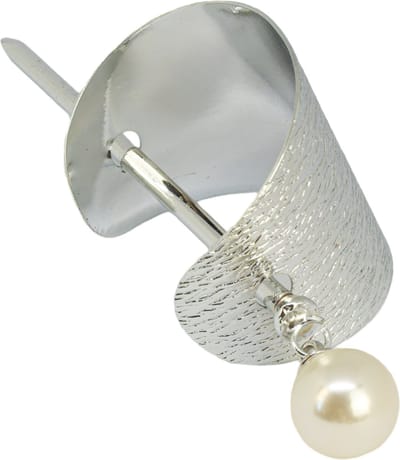 Silver Pearly Hair Cuff