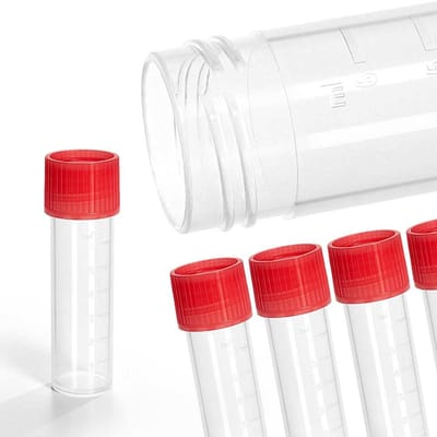 Centrifugebuizen met Schroefsluiting - Reageerbuisjes Kunststof - Laboratorium Opslag - Autoclaveerbaar Levensmiddelen Geschikt - 8 ml 57 x 165 mm