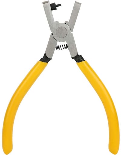Allecto - Gatentang - Handmatige perforator - Geel - Leerbewerking