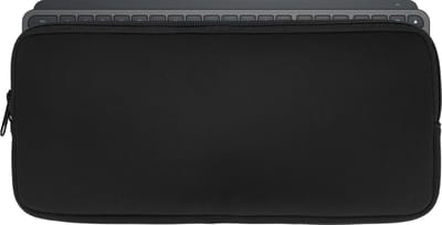kwmobile toetsenbord hoes geschikt voor Logitech Mx Keys Mini Wireless hoesje - Neopreen keyboard beschermhoes - Reis case met rits - Keyboards cover in zwart