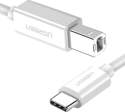 Ugreen - Printerkabel - Printer kabel usb - USB 2.0 - USB-C - 1.5 Meter - Wit