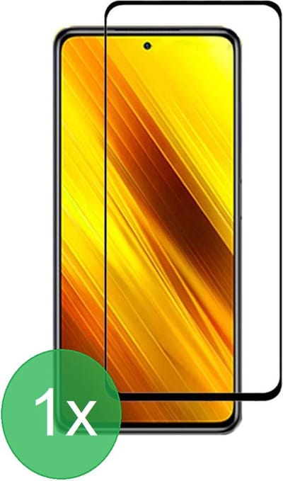 Screenprotector Geschikt voor: Poco X3 / X3 Pro / F3 Full 1x - screen protector - volledige glas - bescherming - beschermglas - ZT Accessoires