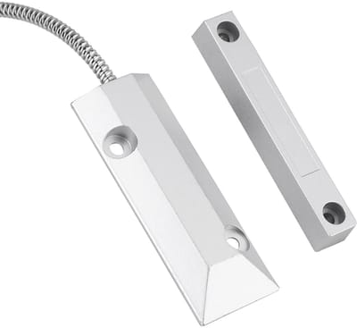 BRENZOOS- Magnetische Contact - 12 V - Deursensor - Raamsensor - Metalen Detector - Veiligheid - Afmetingen 106 x 38 x 10 mm