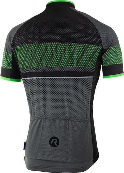 Rogelli Wielershirt KM Ritmo Zwart/Groen S