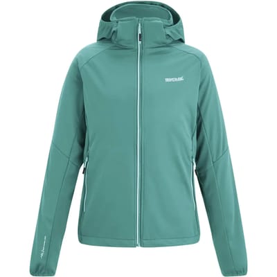 Bourda dames softshelljas met capuchon, windbestendig