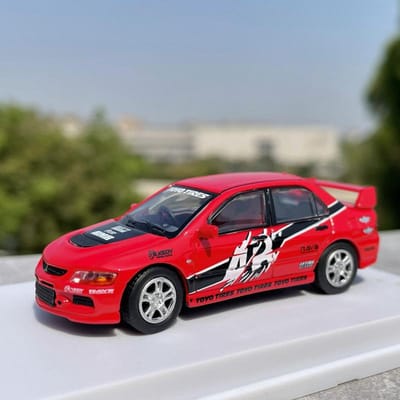 1:64 Mitsubishi Lancer Evolution Evo Ix 9 Lichtmetalen Sportwagen Model Diecasts Metaal Racewagens Auto Model Simulatie Kinderen Cadeaus