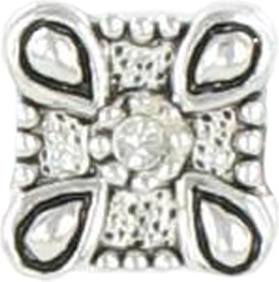 Quiges - 925 - Zilveren - Bedels -Sterling zilver - Beads - Druppel Patroon met Zirkonia Kraal Charm - Geschikt – voor - alle bekende merken - Armband Z530