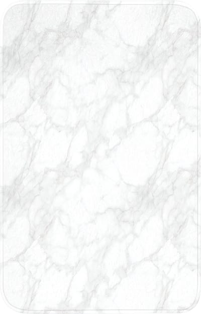 WC mat 50x80 cm - Antislip - Minimalistisch - Wit - Grijze aders - Toiletmat - Vloermat - Douchemat - Toilet tapijt - Toiletmatten