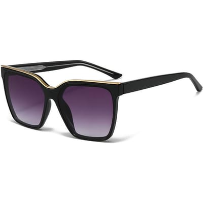 Lunettes de soleil de mode designer luxe premium pour dames Vintage Outdoor Noir Tendance Populaire Grand Carré Lunettes de Soleil UV400