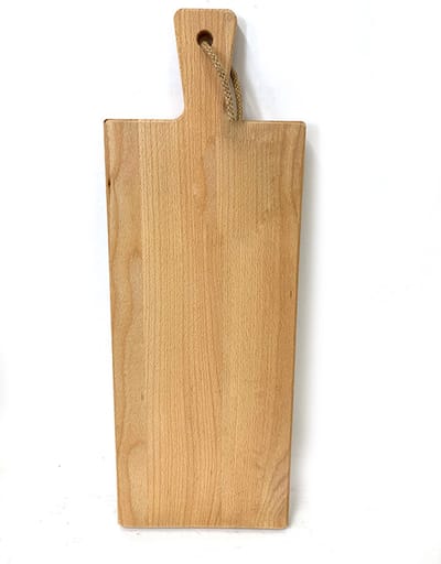 Grote borrelplank/tapasplank. Beuken houten borrelplank - snijplank - kaasplank - hapjesplank - serveerplank - broodplank. MAAT LARGE - 20x56cm, snijvlak 20x46cm