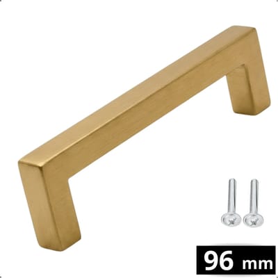 Handgreep RVS Goud 96mm Dallas - Greepjes - Handgreep - Handgrepen keukenkastjes - Handvatten - Meubelgreep Goud - Handgrepen voor deurtjes