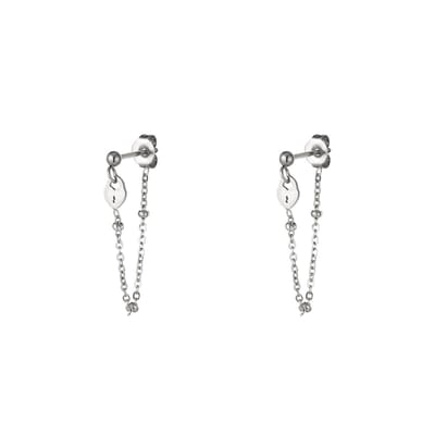 Oorbellen met slotje - Stainless Steel