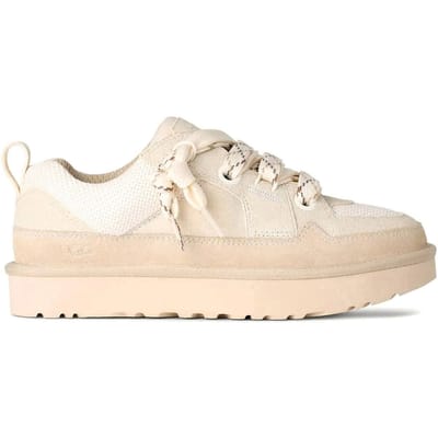 UGG® Lo Lowmel sneaker in White, Maat 37, Suede/Textiel/Gerecyclede Materialen