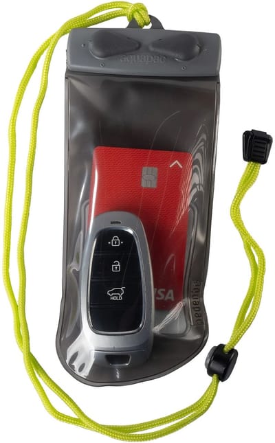 Aquapac Keymaster Plus - Waterdicht sleuteltasje - Grijs - Met verstelbaar koord - Waterdicht tastje voor waardevolle spullen
