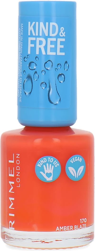 Rimmel Kind & Free Nagellak - 170 Amber Blaze (set van 3)