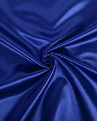 Satijn Stof per Meter – Kobalt Blauw – Luxe Glans – Soepelvallend – Voor Avondkleding, Jurken & Decoratie