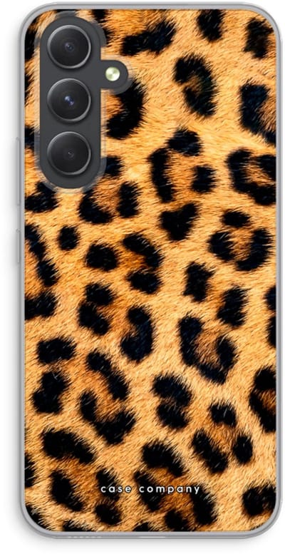Case Company® - Hoesje geschikt voor Samsung Galaxy A54 hoesje - Luipaard - Soft Cover Telefoonhoesje - Bescherming aan alle Kanten en Schermrand