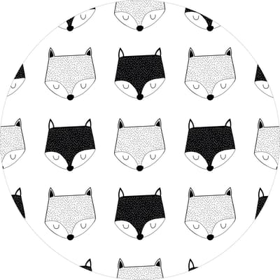 Vinyl |Kinderkamer kleed vinyl rond | Foxy | 195 cm Rond | Ontdek het Foxy kinderbedkleed: stijlvol, duurzaam en onderhoudsvriendelijk. Perfect voor elke kinderkamer, met een speelse uitstraling en milieuvriendelijk ontwerp.