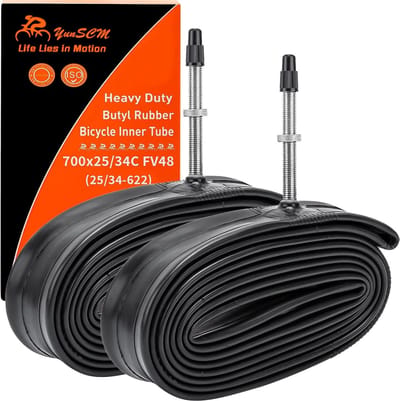 Fiets Binnenband - Reserveband Fiets - Wegfietsen - Verdikte Kwaliteit - 700c x 25-34c - Zwart