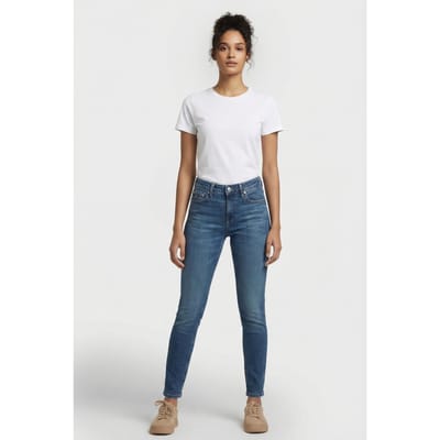 Tommy Hilfiger Lucy Slim Di6163 Jeans Denim Dark Maat: W25L32 | Skinny Jeans Outlet | Dames | Blauw