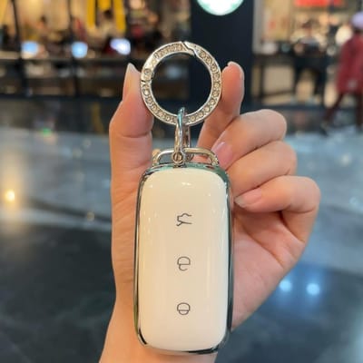 High-End TPU Voor Geely Galaxy Ex5 E5 Emi Proton E.Mas 7 5 E8 Starry 8 Cityray L6 L7 Autosleutelhoes Cover Fob Sleutelhanger Accessoires beige
