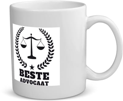 Beste advocaat Mok met opdruk - beste advocaat - collega - cadeau - 350 ML inhoud