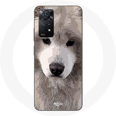 Redmi Note 11 Pro 5G hoesje Grijs Samojeed hondenras