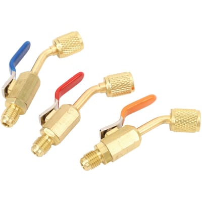Airconditioning Koudemiddel Haakse Compacte Kogelkraan Messing voor R134A R410A R22 en R12 Vulslangen of Manifold