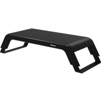 Fellowes Hana™ LT monitorstandaard, voor 1 monitor tot 22,6 kg, in 3 standen in hoogte verstelbaar, met opbergruimte, B 560 x D 222 x H 102 mm, zwart