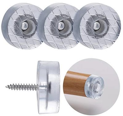 Ronde Gummipuffer Pads voor Meubels - Antislip en Geluiddempende Beschermers (20 Stuks)