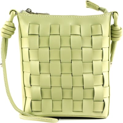 SEIDENFELT MANUFAKTUR Schoudertas Malilla Bucket Crossbody Bag Soft Green Lichtgroen
