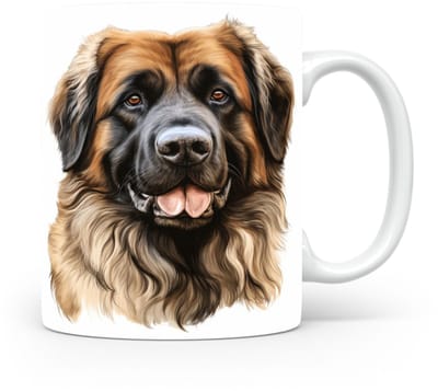Mok Leonberger Beker voor koffie of tas voor thee, cadeau voor dierenliefhebbers, moeder, vader, collega, vriend, vriendin, kantoor, opa, oma, hond, kerst, sinterklaas, verjaardag